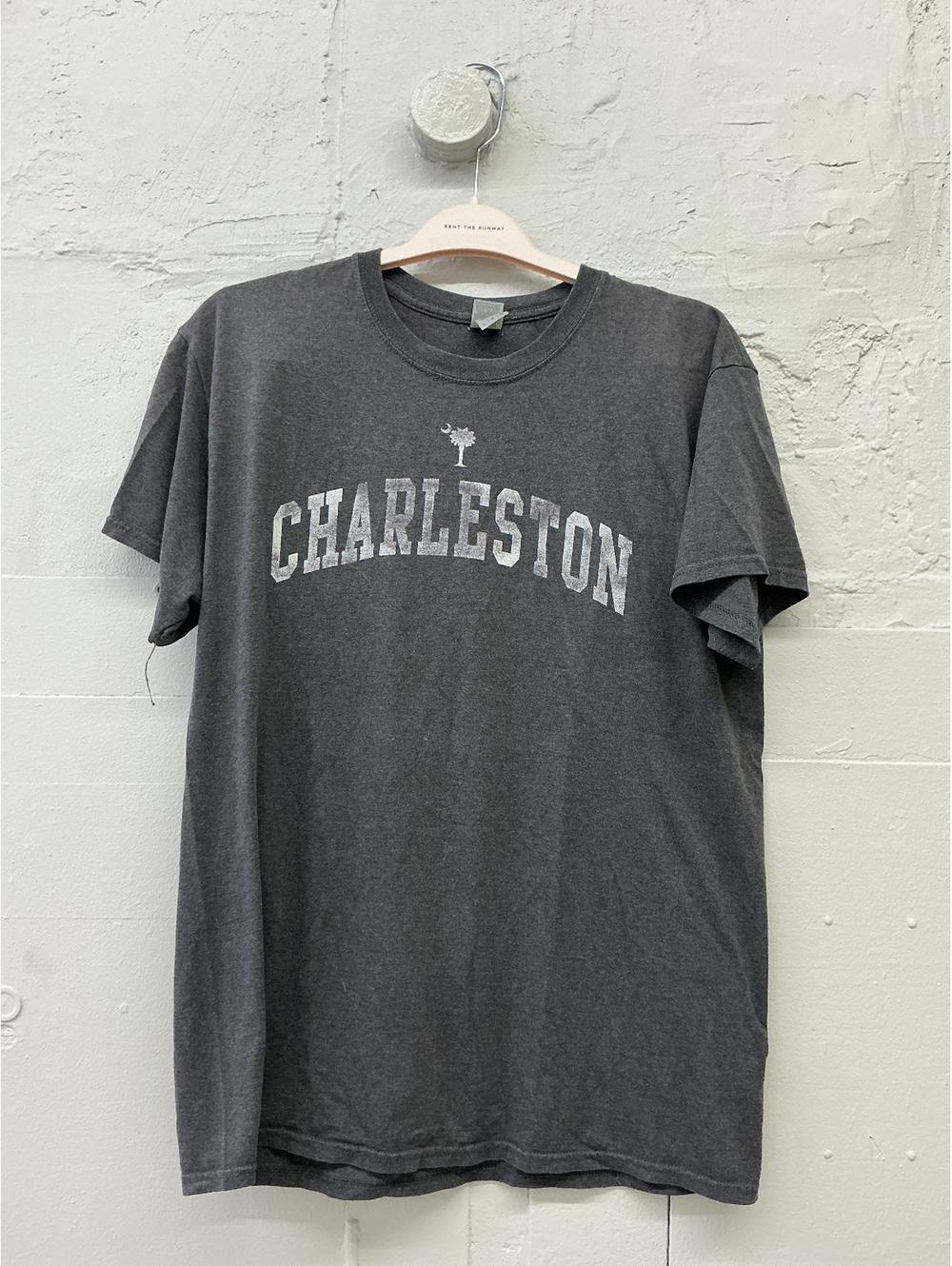 Gildan Men's Charleston Souvenir Graphic T-Shirt Gray